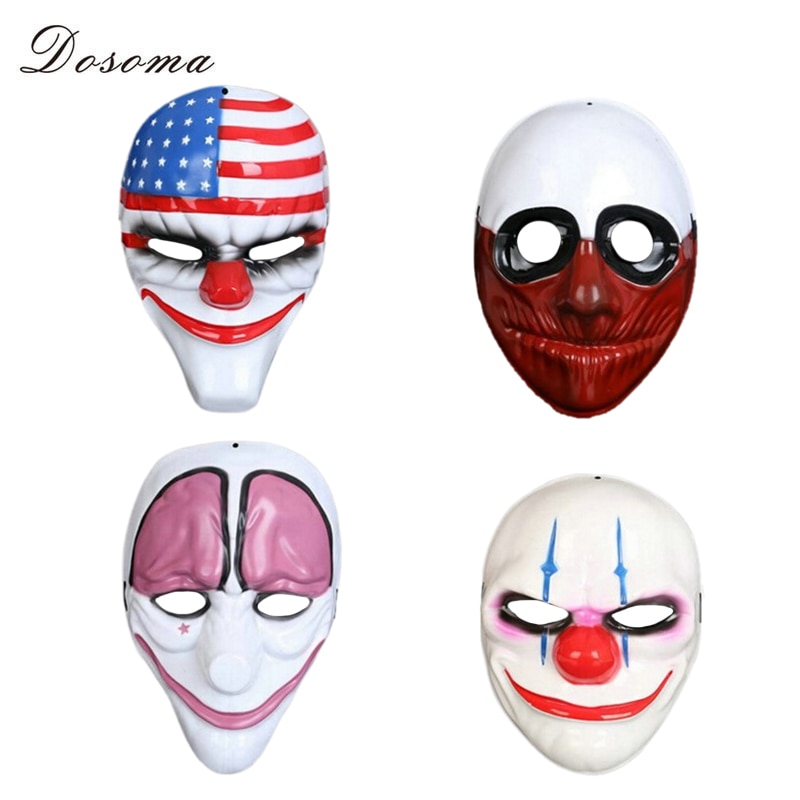 ȯ PVC ҷ ũ ڽ  ȸ 4  Masque Ŀ ޶  Hoxton 罽 ǻ Ƽ ũ/Environmental PVC Halloween Mask Cosplay Masquerade Prop Four Type Masque Jo